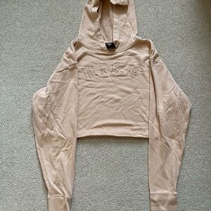 Nike Women's peach Cropped Hoodie